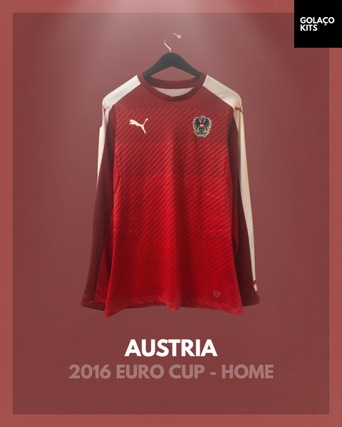 Austria 2016 Euro Cup - Home - Long Sleeve *PLAYER ISSUE* *BNWOT*