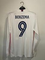 Real Madrid 2020/21 - Home - Long Sleeve - Benzema #9 *BNWT*