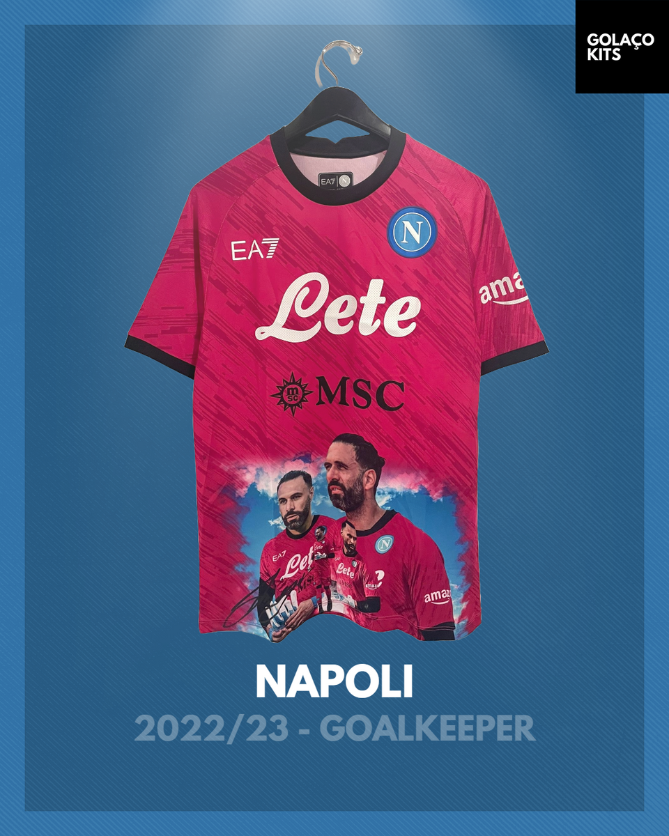 Maillot SSC Napoli - Cajuste - Super Coppa - Taille L - Fabriqué En Italie - Occasion