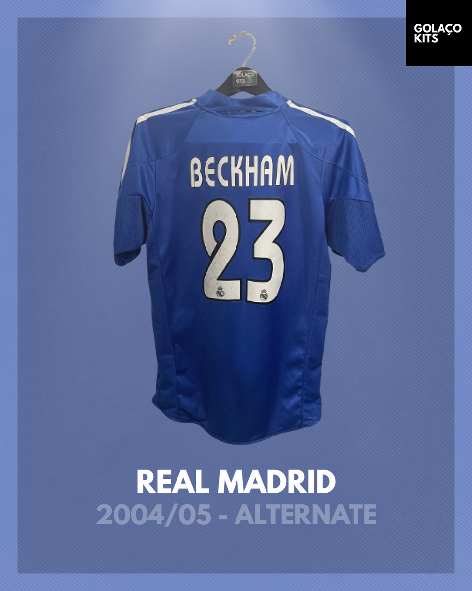Real Madrid 2004/05 - Alternate - Beckham #23 – golaçokits