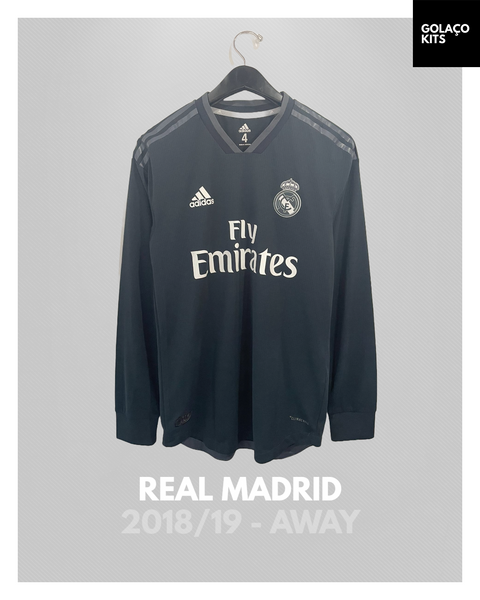 Real Madrid 2018/19 - Away - Long Sleeve - #3 *PLAYER ISSUE*