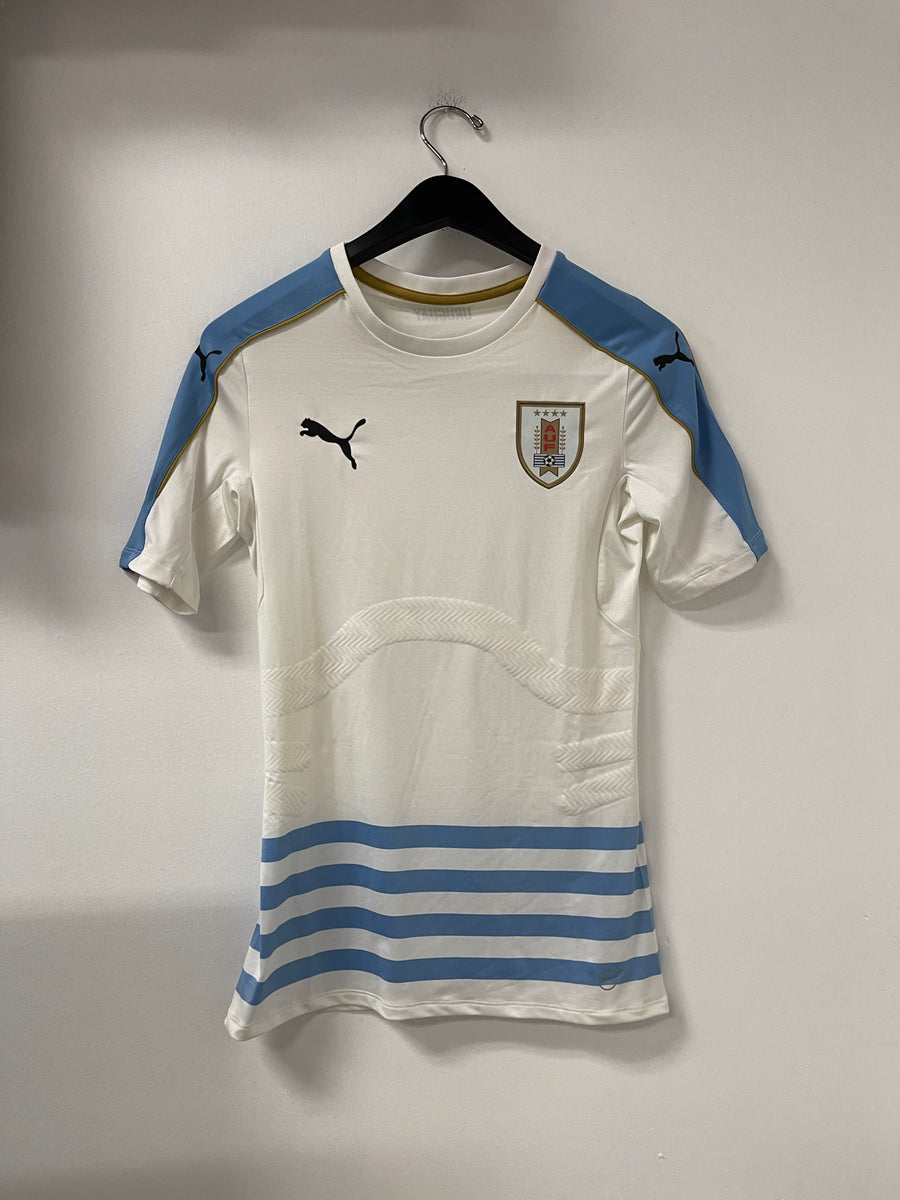 Puma 2018 Uruguay Away Jersey- White/Blue