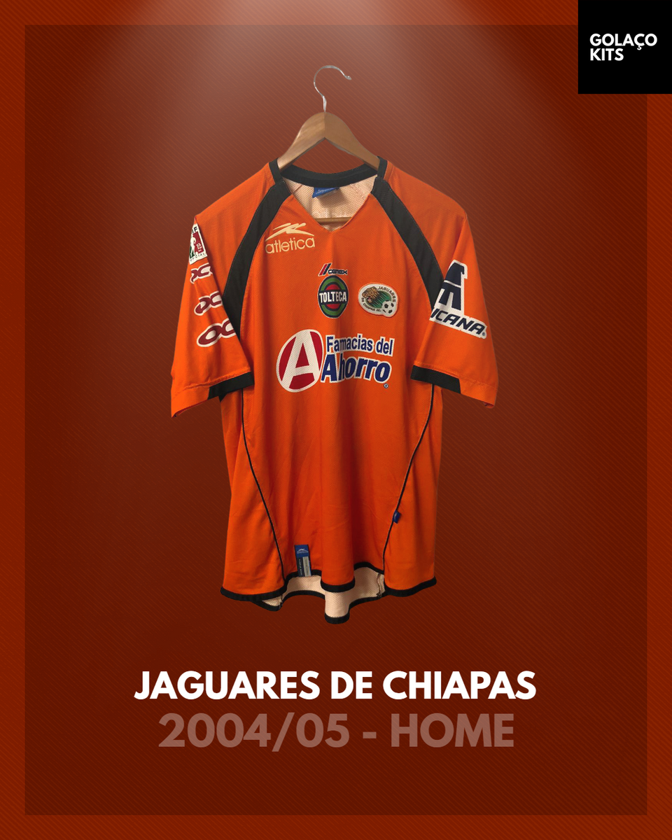  Chiapas Mexico Soccer Jersey Color Orange and Black