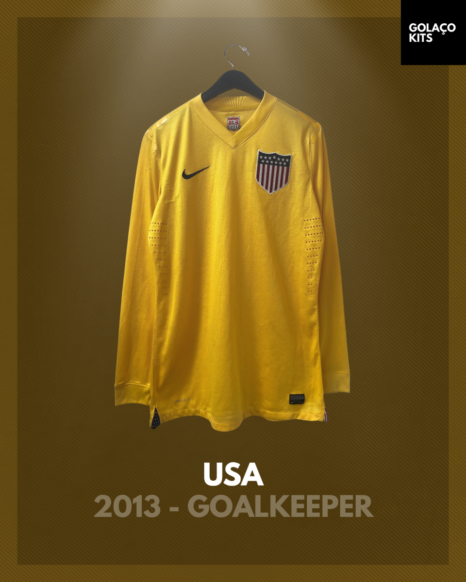 NIKE USWNT 2013 CENTENNIAL PLAYER ISSUED GK store SOCCER JERSEY L