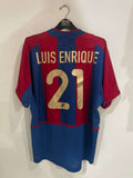 Barcelona 2002/03 - Home - Luis Enrique #21 *PLAYER ISSUE*