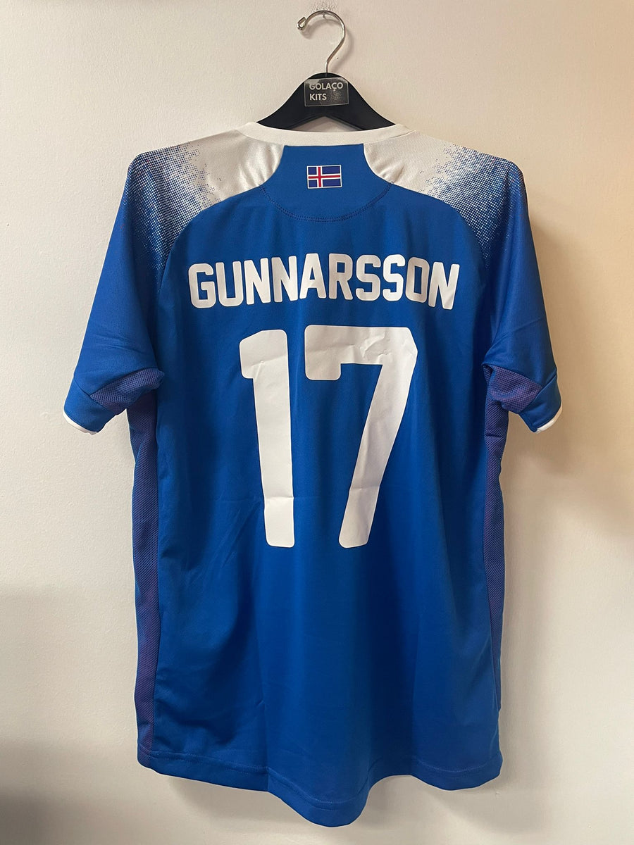 Iceland No17 Gunnarsson Home Soccer Country Jersey