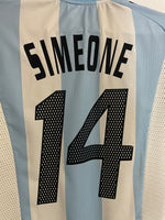 Argentina 2002 World Cup - Home - Simeone #14