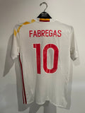 Spain 2016 Euro Cup - Away - Fabregas #10