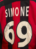 AC Milan 2000/01 - Home - Simone #69 *AUTOGRAPHED*