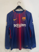 Barcelona 2017/18 - Home - Long Sleeve - Messi #10