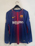 Barcelona 2017/18 - Home - Long Sleeve - Messi #10