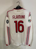 AC Milan 2009/10 - Away - Long Sleeve - Flamini #16 *MATCH ISSUE*