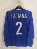 Brazil Womens 2003 - Away - Long Sleeve - Tatiana #2 *MATCH ISSUE*