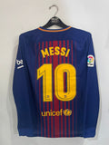 Barcelona 2017/18 - Home - Long Sleeve - Messi #10