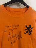 Netherlands 1974 World Cup Retro - Home - Cruyff #14 *AUTOGRAPHED*