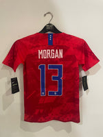 USA Womens 2019 World Cup - Away - Morgan #13 *BNWT*
