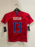 USA Womens 2019 World Cup - Away - Morgan #13 *BNWT*