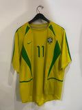 Brazil 2002 World Cup - Home - Ronaldinho #11