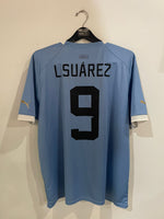 Uruguay 2022 World Cup - Home - L. Suarez #9 *PLAYER ISSUE*