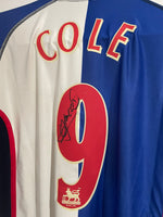 Blackburn 2002/04 - Home - Cole #9 *AUTOGRAPH*