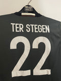 Germany 2016 Euro Cup - Away - Ter Stegen #22 - Reversible