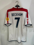 England 2004 Euro Cup - Home - Beckham #7 *REVERSIBLE*