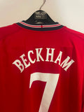 England 2002 World Cup - Away - Beckham #7 *REVERSIBLE*