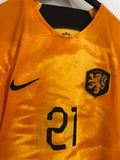 Netherlands 2022 World Cup - Home - F. De Jong #21