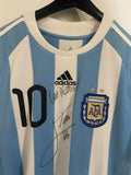 Argentina 2010 World Cup - Home - Messi #10 *AUTOGRAPHED*