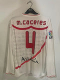 Sevilla 2010/11 - Home - Long Sleeve - M. Caceres #4 *MATCH ISSUE*