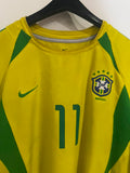 Brazil 2002 World Cup - Home - Ronaldinho #11