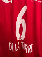 Toluca 2009/10 CONCACAF Champions League - Home - De La Torre #6 *MATCH WORN*