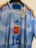 Spain 2022 World Cup - Away - Rodrigo #16 *BNWT*