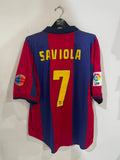 Barcelona 2000/01 - Home - Saviola #7 *MATCH ISSUE*