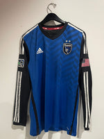 San Jose Earthquakes 2014/16 - Home - Long Sleeve - Wondolowski #8 *MATCH WORN*