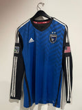 San Jose Earthquakes 2014/16 - Home - Long Sleeve - Wondolowski #8 *MATCH WORN*