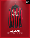 AC Milan 1994/96 - Home - Long Sleeve - #7 *MATCH ISSUE*