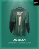 AC Milan 2005/06 - Goalkeeper - Long Sleeve - Fiori #1 *MATCH ISSUE*