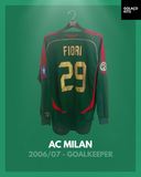 AC Milan 2006/07 - Goalkeeper - Long Sleeve - Fiori #29 *MATCH ISSUE*