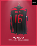 AC Milan 2007/08 - Goalkeeper - Long Sleeve - Kalac #16 *MATCH ISSUE*