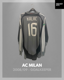 AC Milan 2008/09 - Goalkeeper - Long Sleeve - Kalac #16