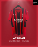 AC Milan 2021/22 - Home *PLAYER ISSUE*