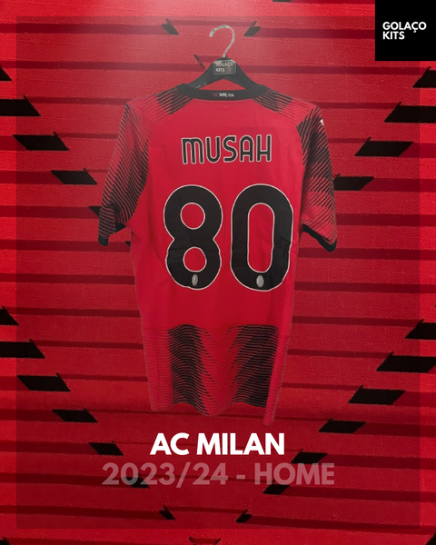 AC Milan 2023/24 - Home - Musah #80 *PLAYER ISSUE* *BNWT*