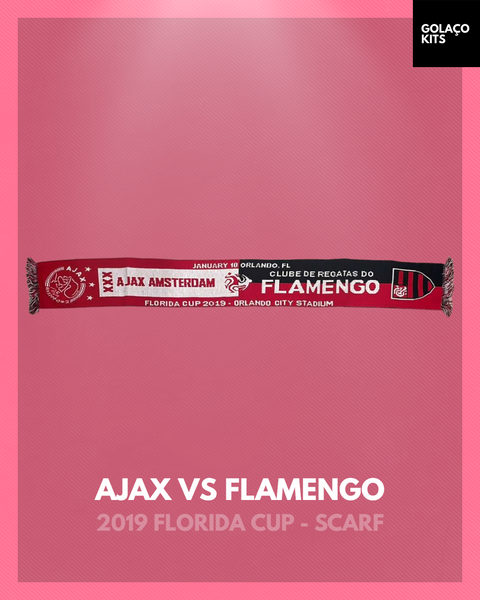 Ajax vs Flamengo 2019 Florida Cup - Scarf
