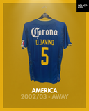America 2002/03 - Away - D. Davino #5 *PLAYER ISSUE*