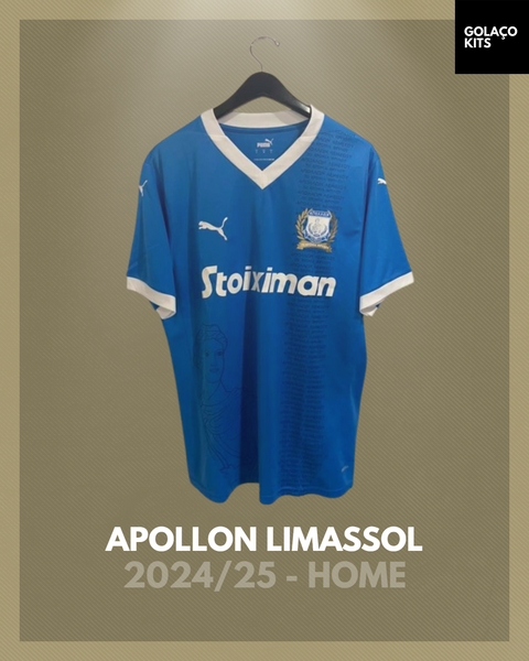 Apollon Limassol 2024/25 - Home - 70th Year Anniversary *BNWT*