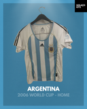 Argentina 2006 World Cup - Home - Womens