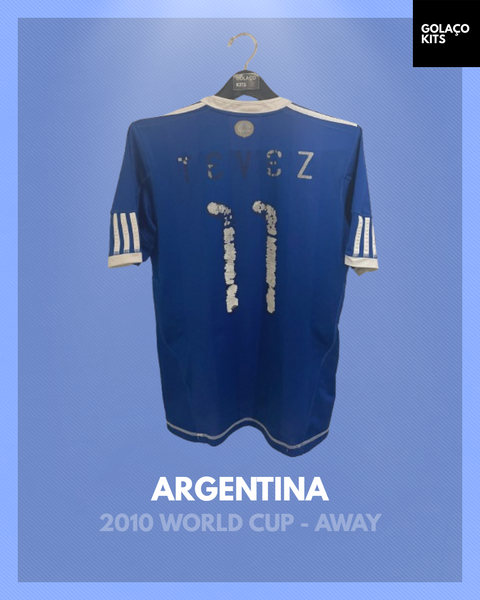 Argentina 2010 World Cup - Away - Tevez #11