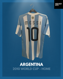 Argentina 2010 World Cup - Home - Messi #10 *AUTOGRAPHED*