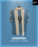 Argentina 2011/12 - Home - #9 *PLAYER ISSUE* *AUTOGRAPHED*